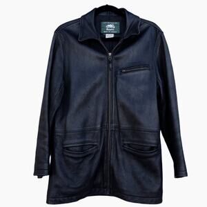 Vintage Roots Leather Jacket House of Blues Black Size Med